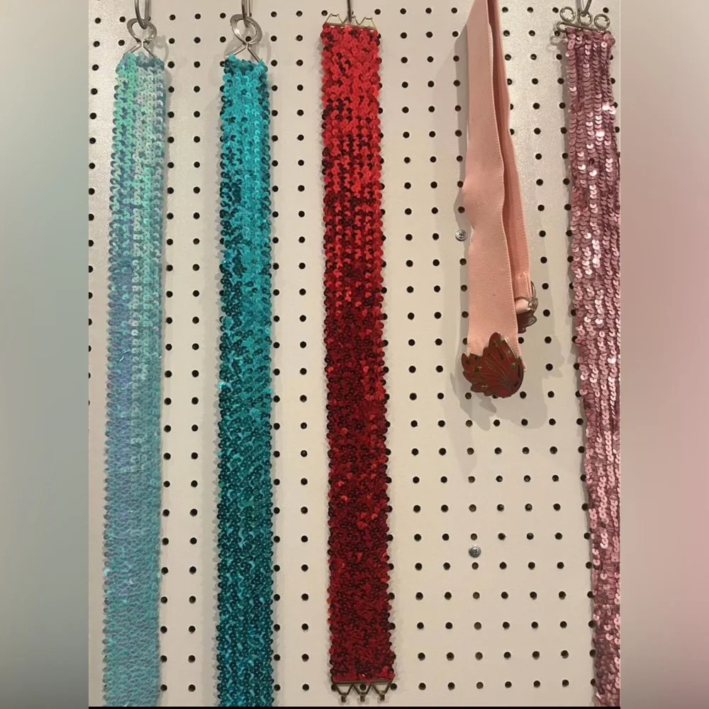 Lot‎ of Various Sequin Waist Belts. Please read description!